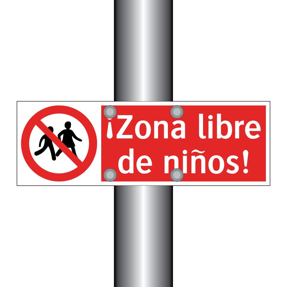 ¡Zona libre de niños!