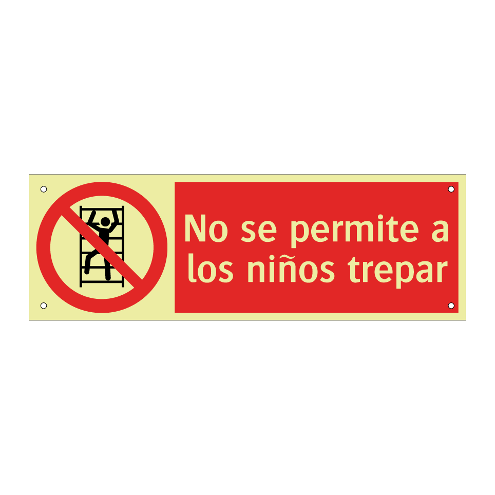No se permite a los niños trepar