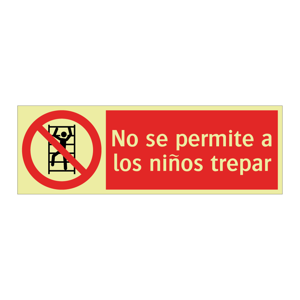 No se permite a los niños trepar
