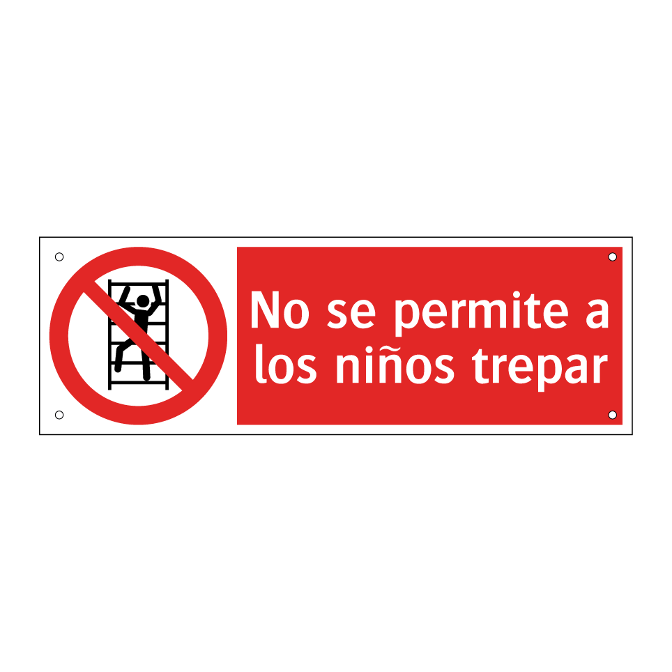 No se permite a los niños trepar