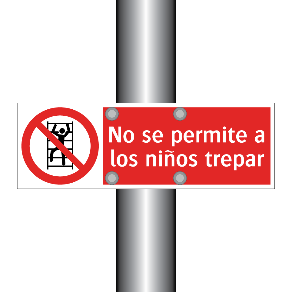 No se permite a los niños trepar