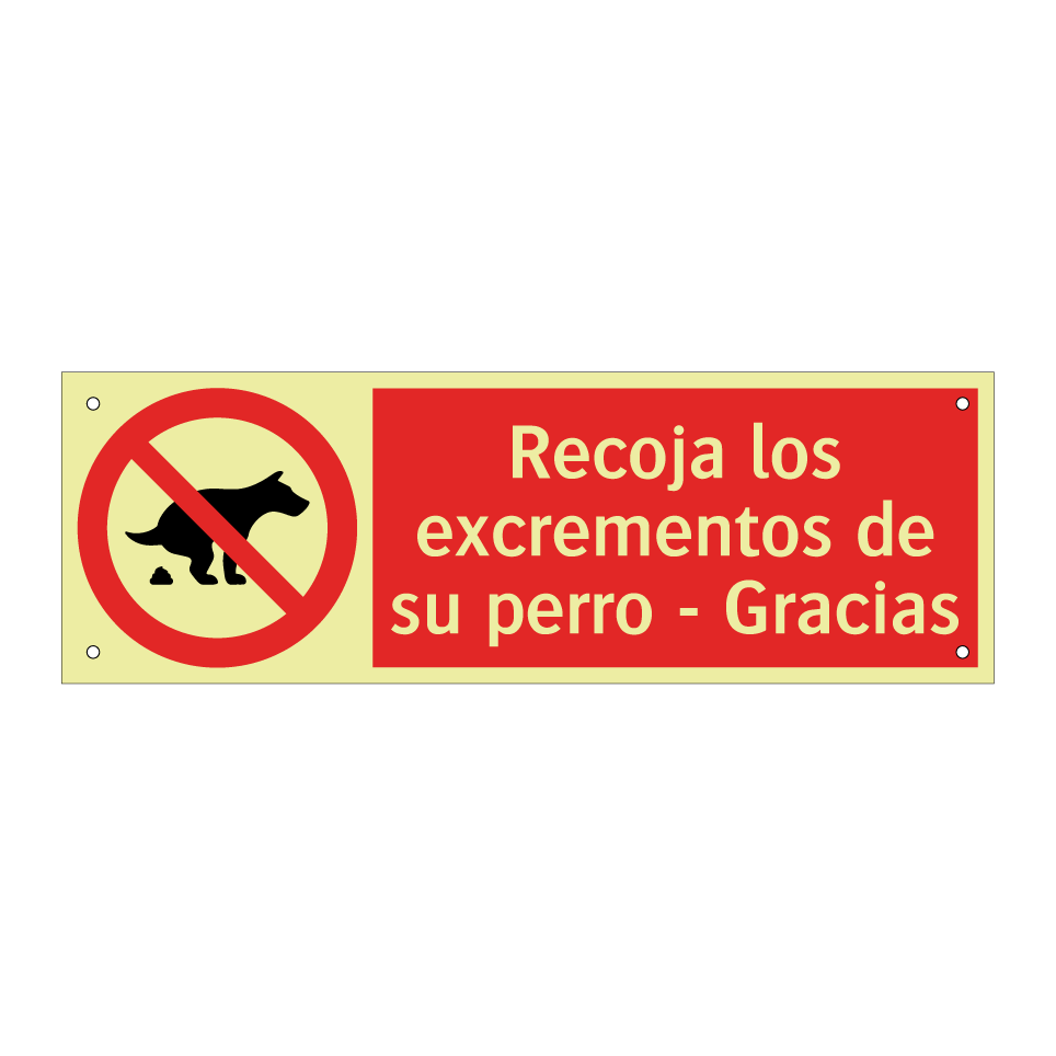 Recoja los excrementos de su perro - Gracias
