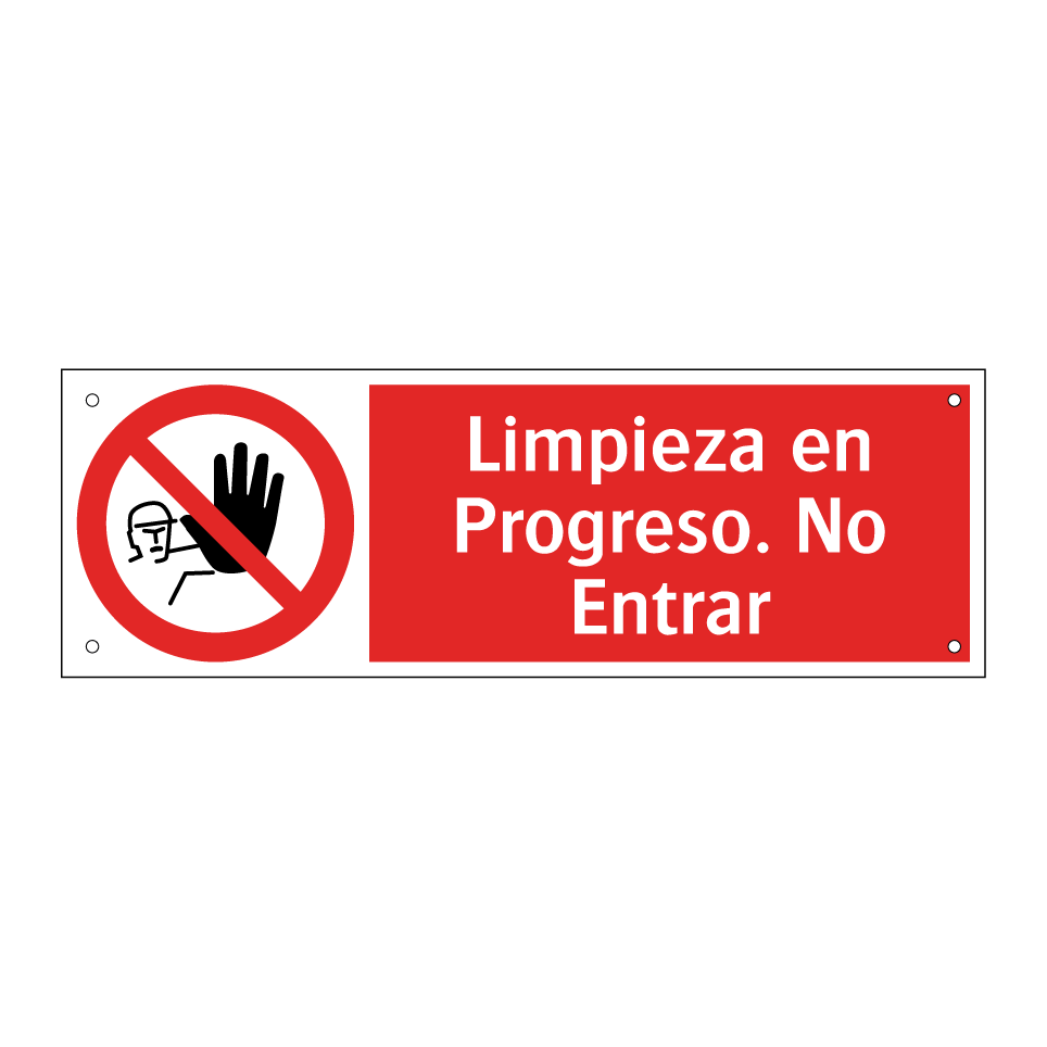 Limpieza en Progreso. No Entrar