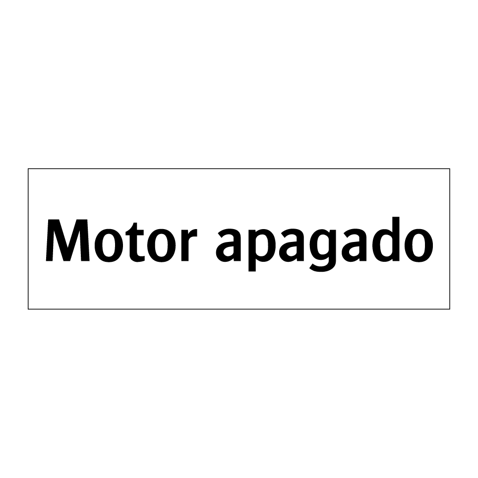 Motor apagado