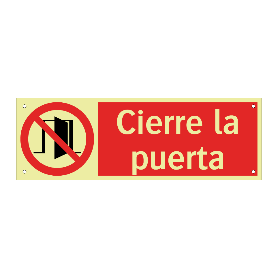 Cierre la puerta