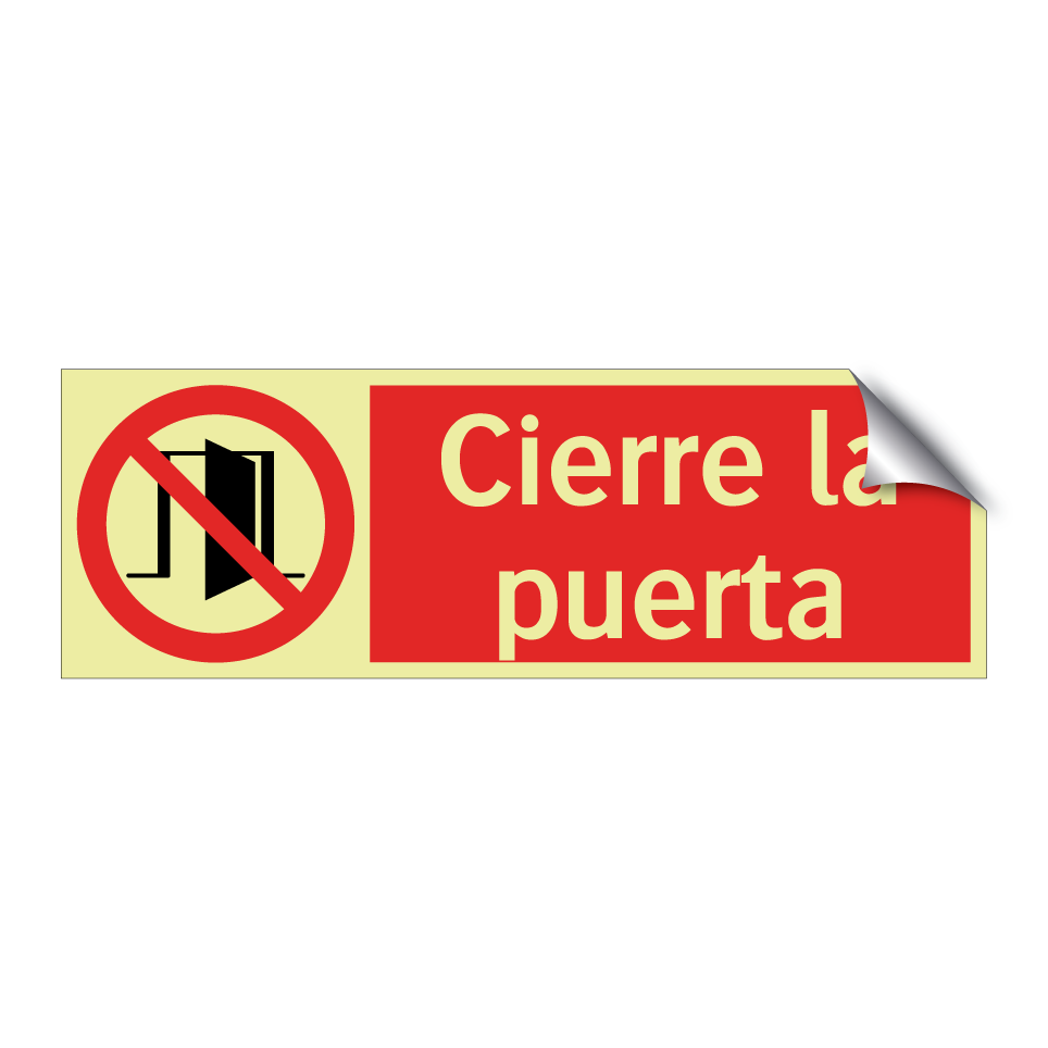 Cierre la puerta