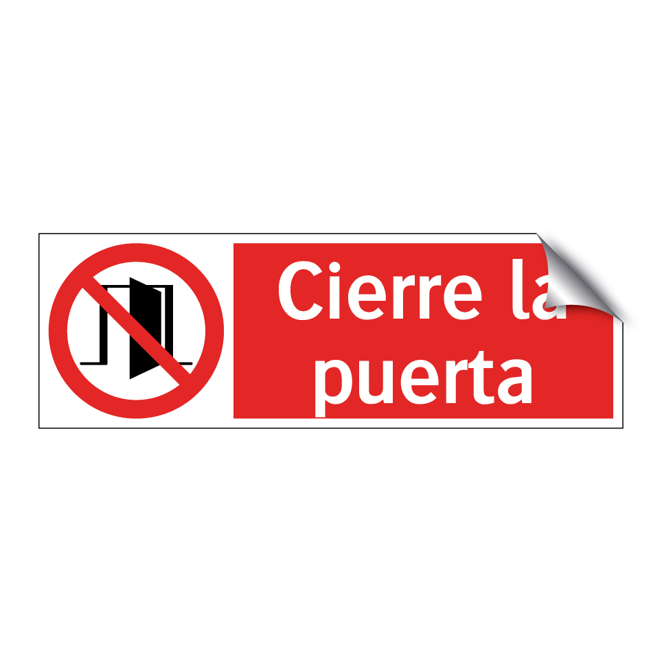 Cierre la puerta