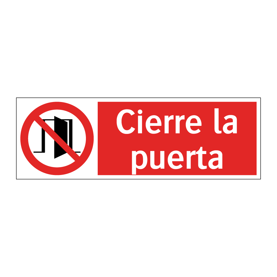 Cierre la puerta