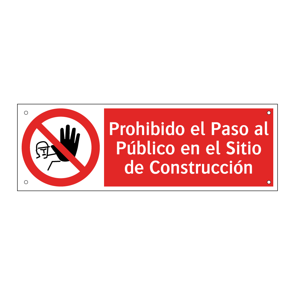 Prohibido el Paso al Público en el Sitio de Construcción
