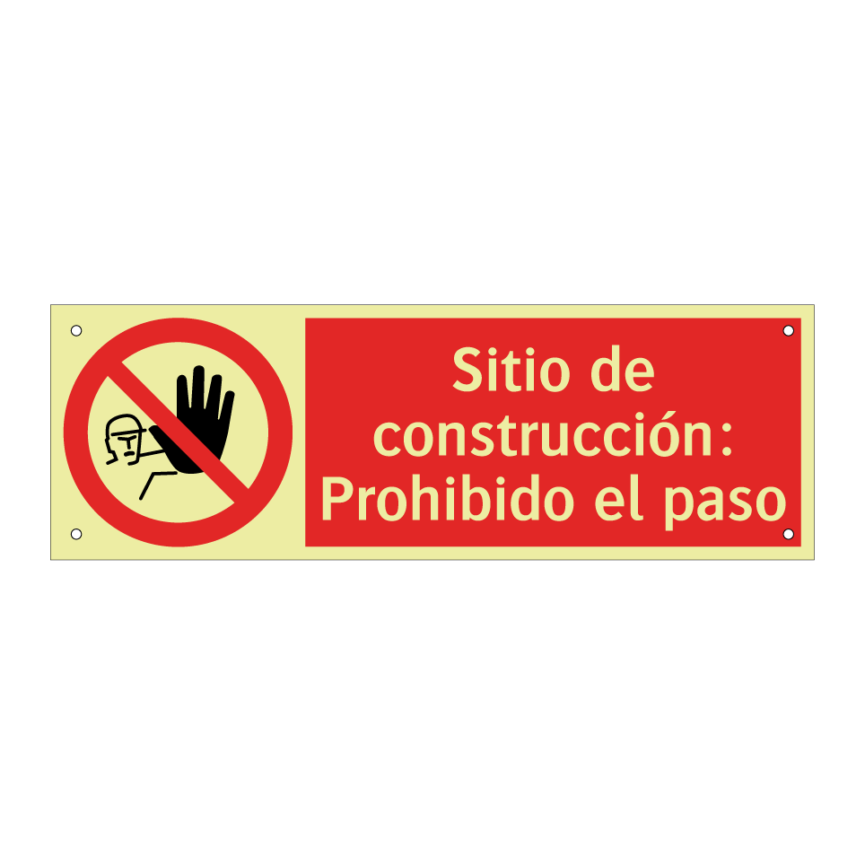 Sitio de construcción: Prohibido el paso