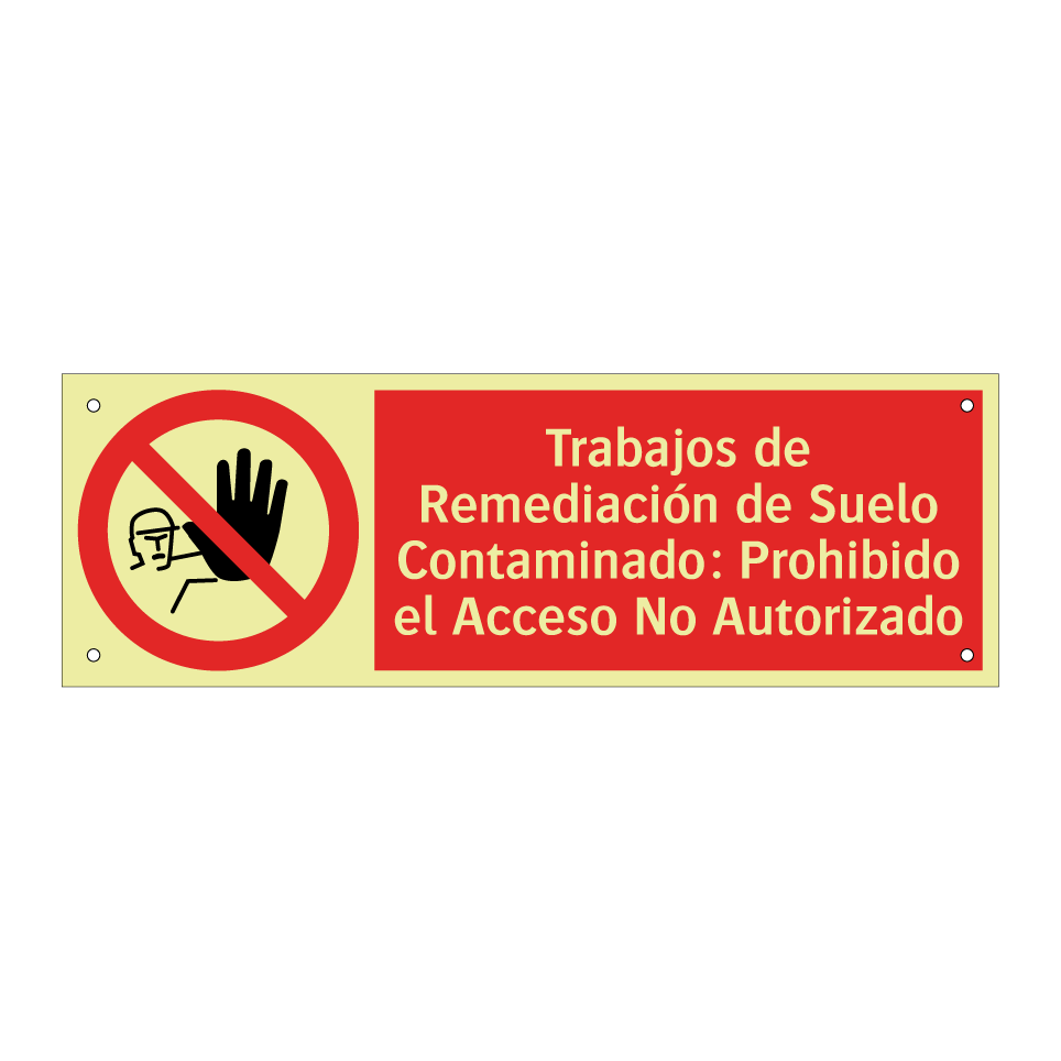 Trabajos de Remediación de Suelo Contaminado: Prohibido el Acceso No Autorizado