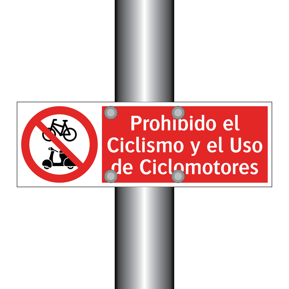 Prohibido el Ciclismo y el Uso de Ciclomotores