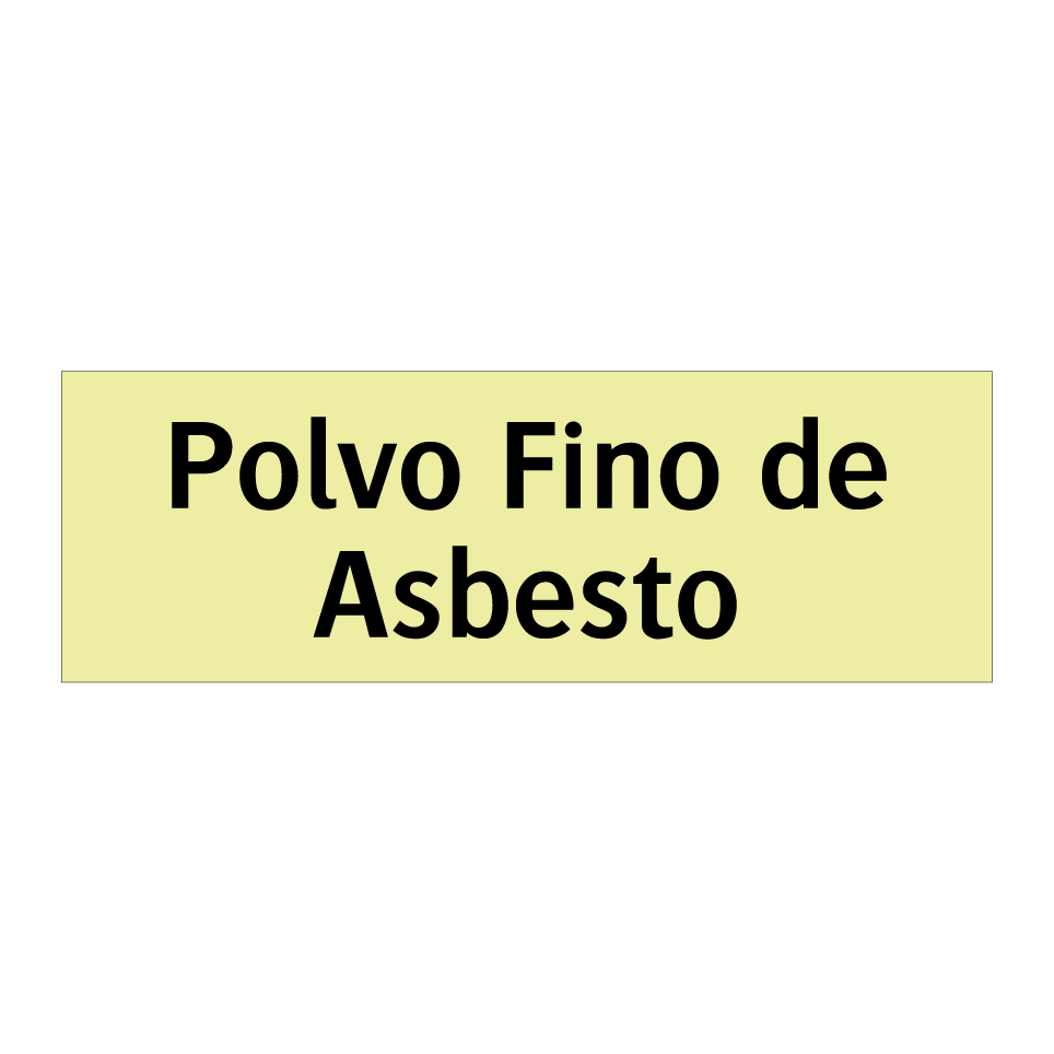 Polvo Fino de Asbesto