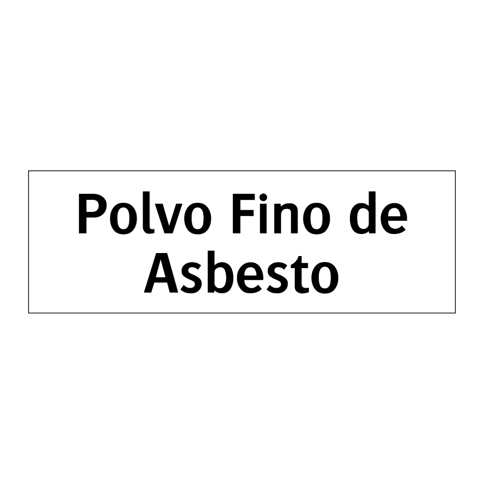 Polvo Fino de Asbesto