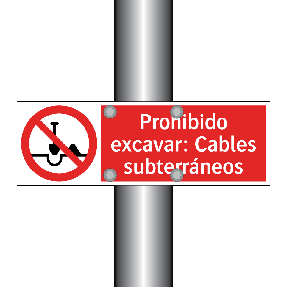 Prohibido excavar: Cables subterráneos