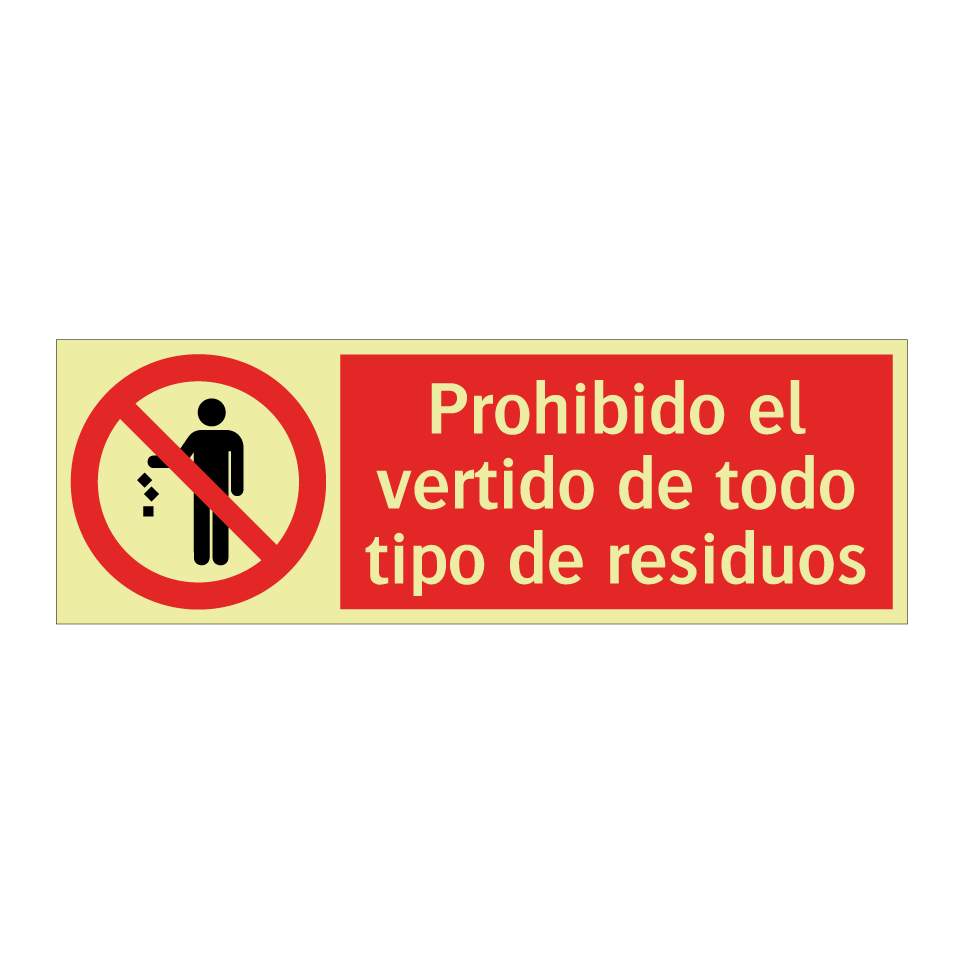 Prohibido el vertido de todo tipo de residuos
