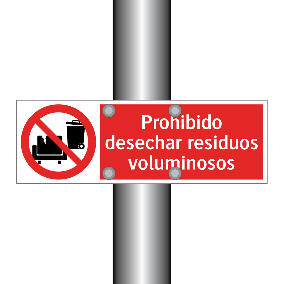 Prohibido desechar residuos voluminosos