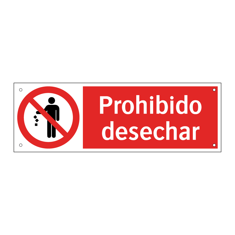 Prohibido desechar