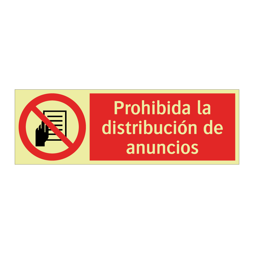 Prohibida la distribución de anuncios