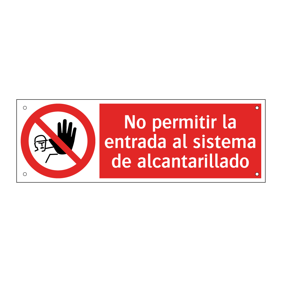 No permitir la entrada al sistema de alcantarillado