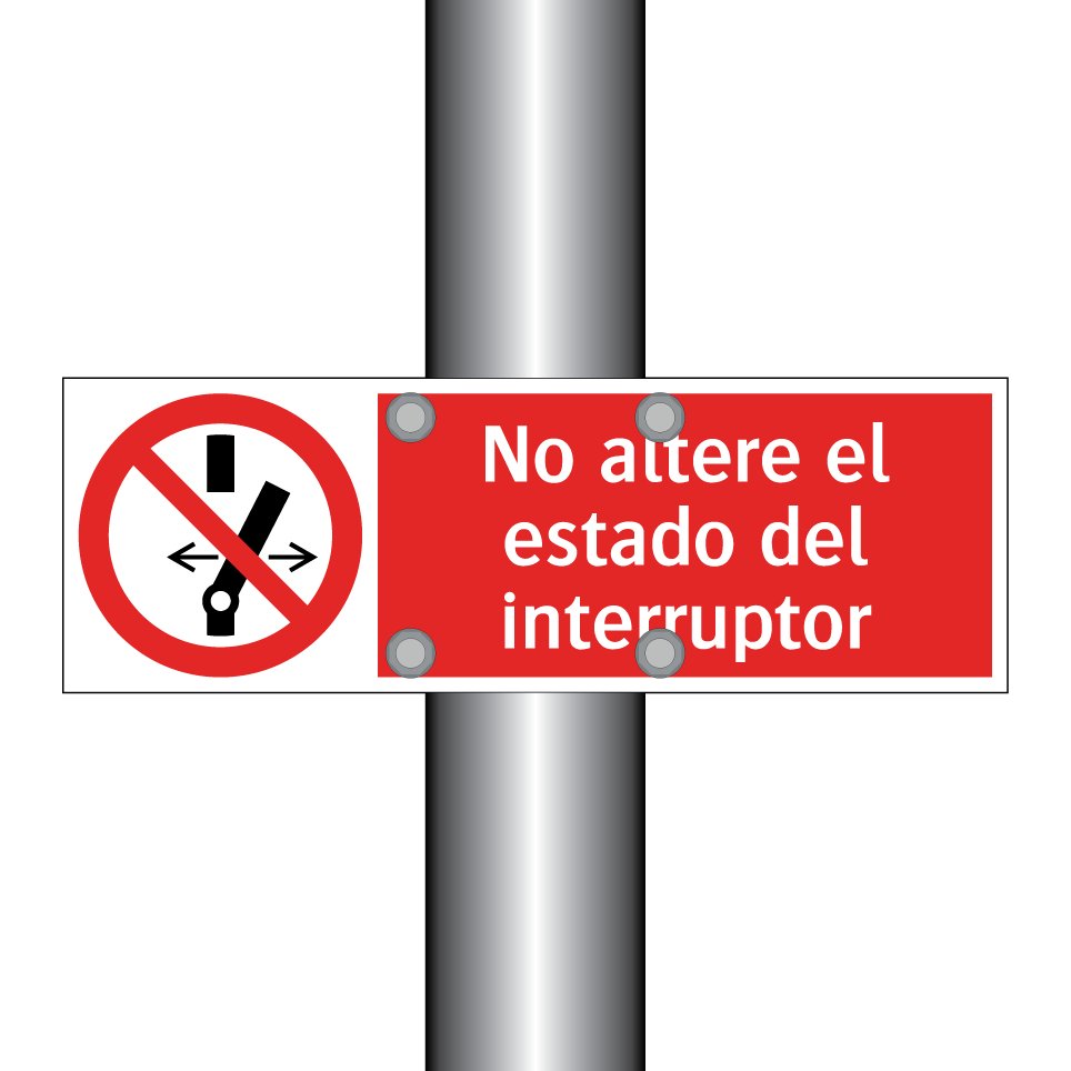No altere el estado del interruptor