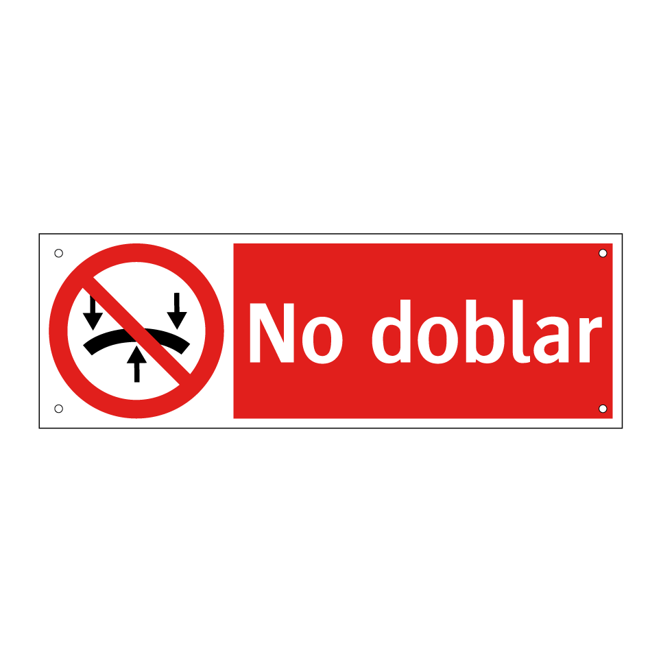 No doblar