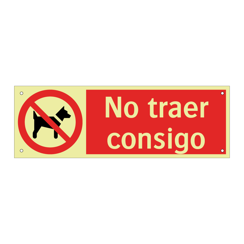 No traer consigo
