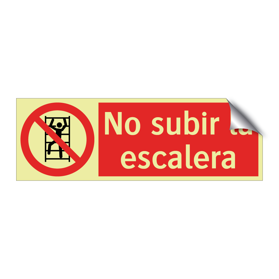 No subir la escalera
