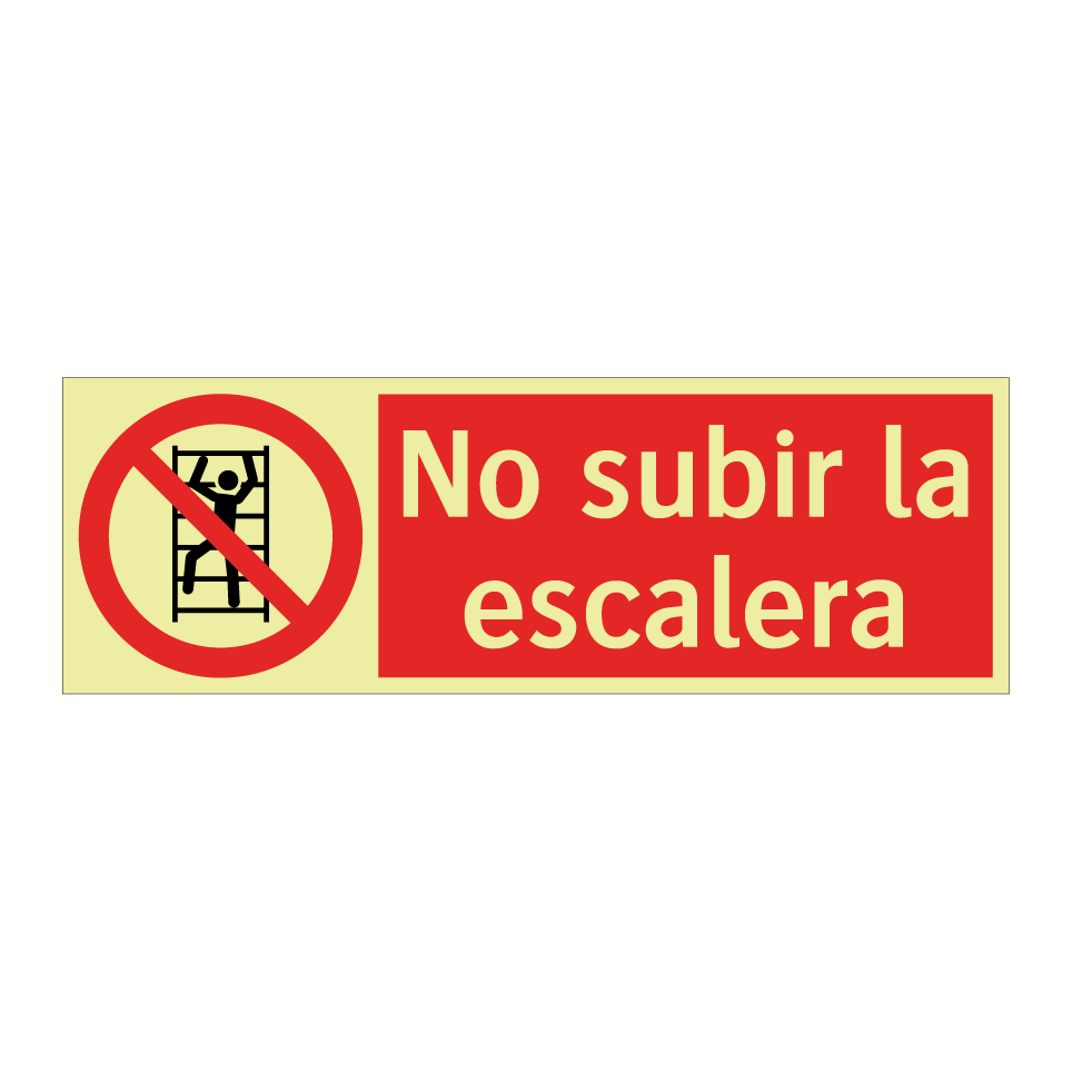 No subir la escalera