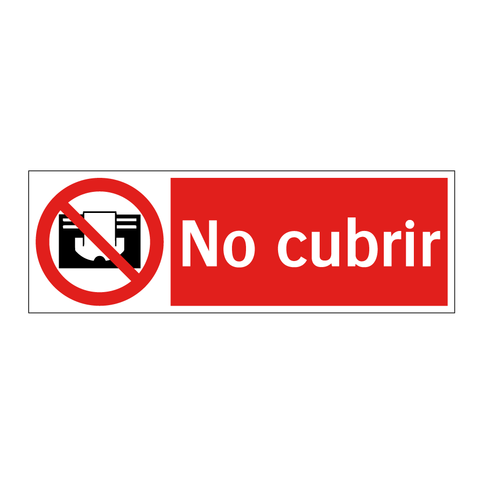 No cubrir