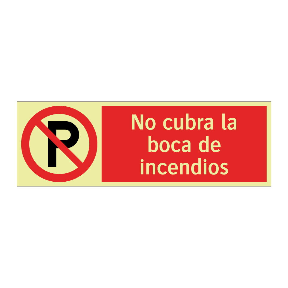 No cubra la boca de incendios