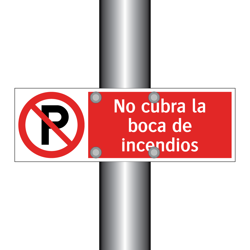 No cubra la boca de incendios