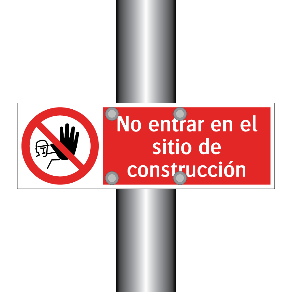 No entrar en el sitio de construcción