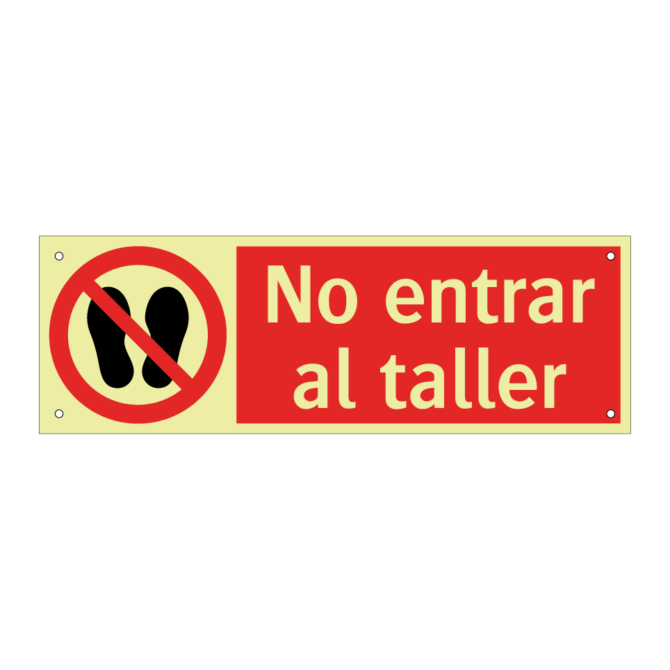 No entrar al taller