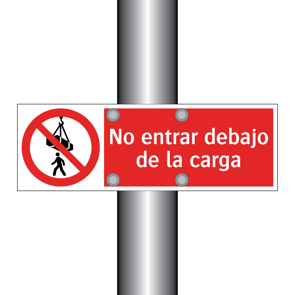 No entrar debajo de la carga
