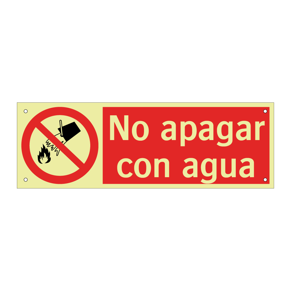No apagar con agua