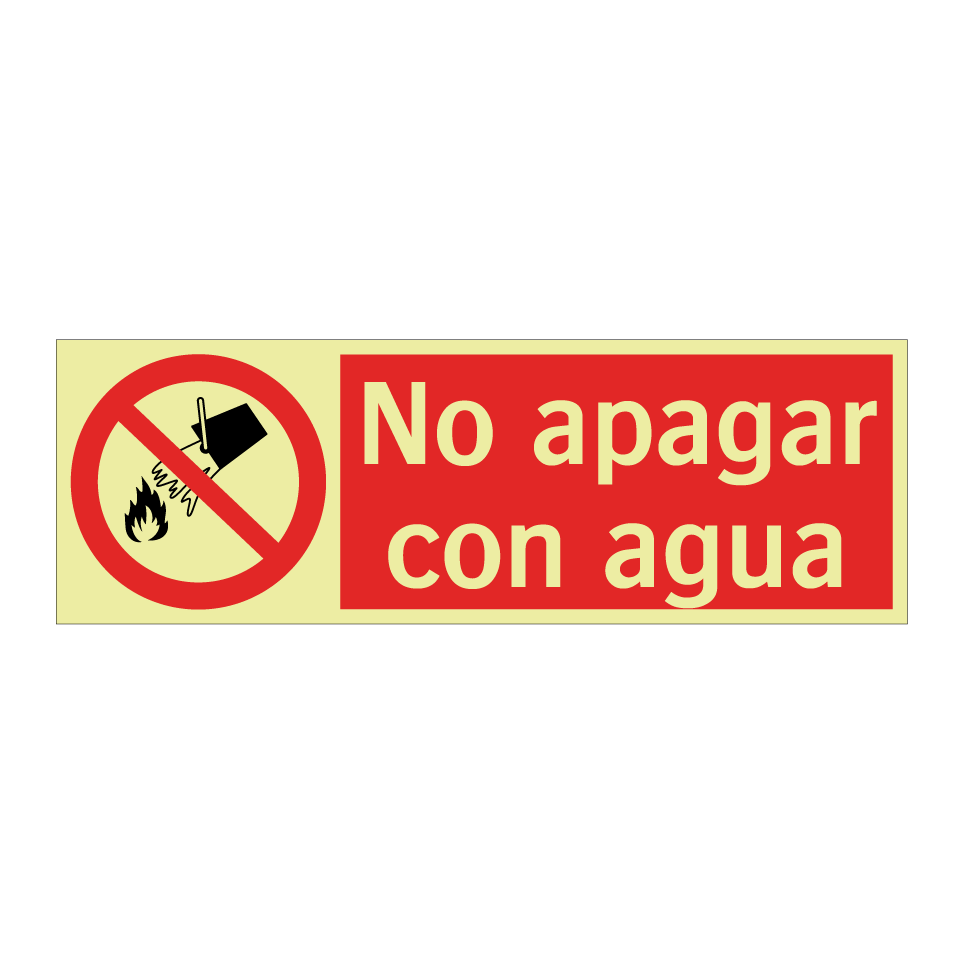 No apagar con agua