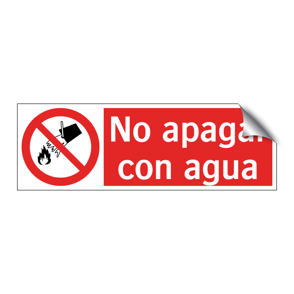No apagar con agua