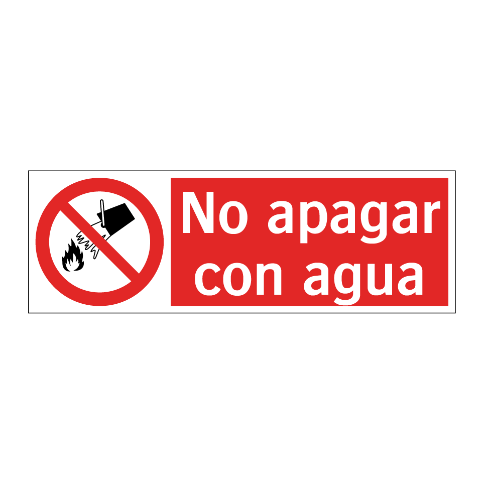 No apagar con agua