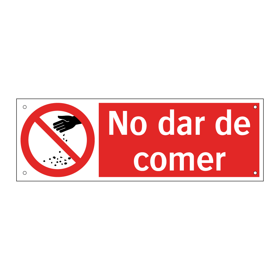 No dar de comer