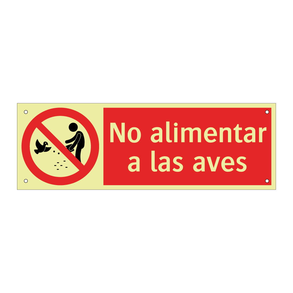 No alimentar a las aves