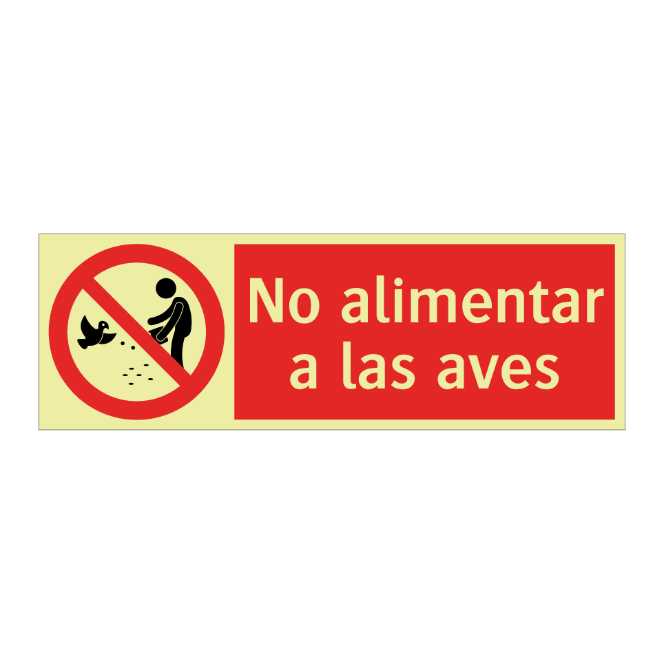 No alimentar a las aves