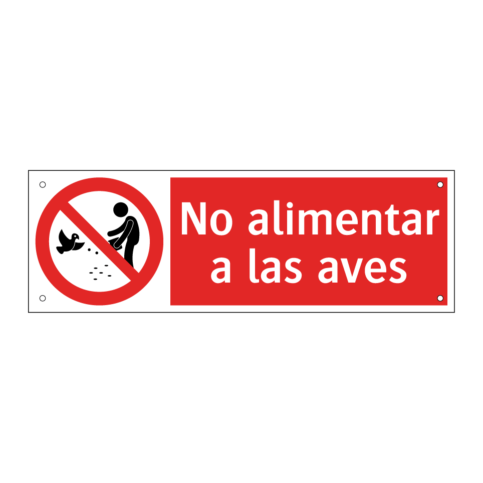No alimentar a las aves