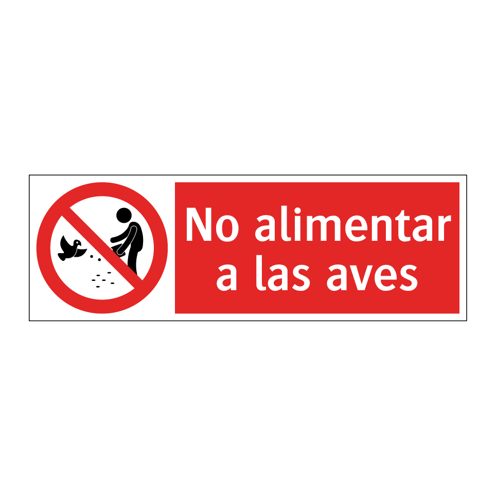 No alimentar a las aves