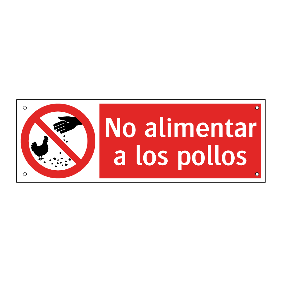 No alimentar a los pollos