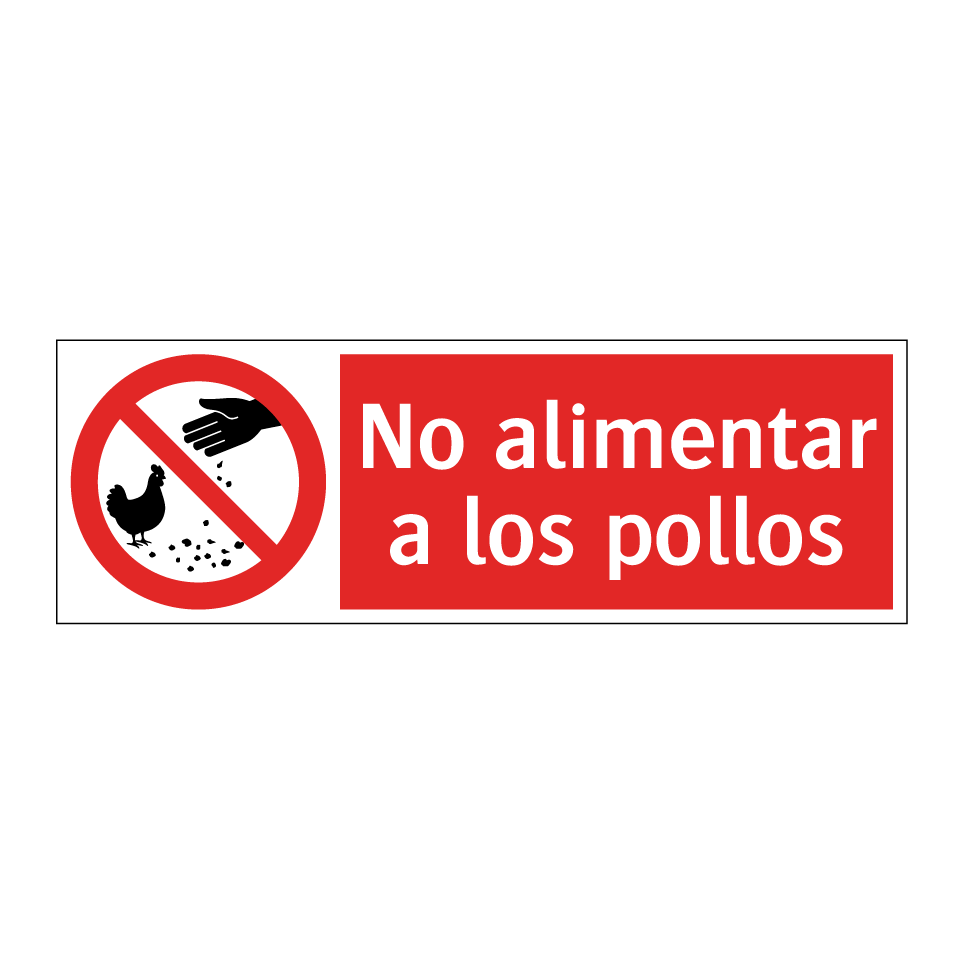 No alimentar a los pollos