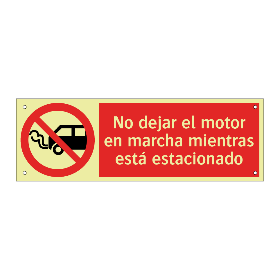 No dejar el motor en marcha mientras está estacionado