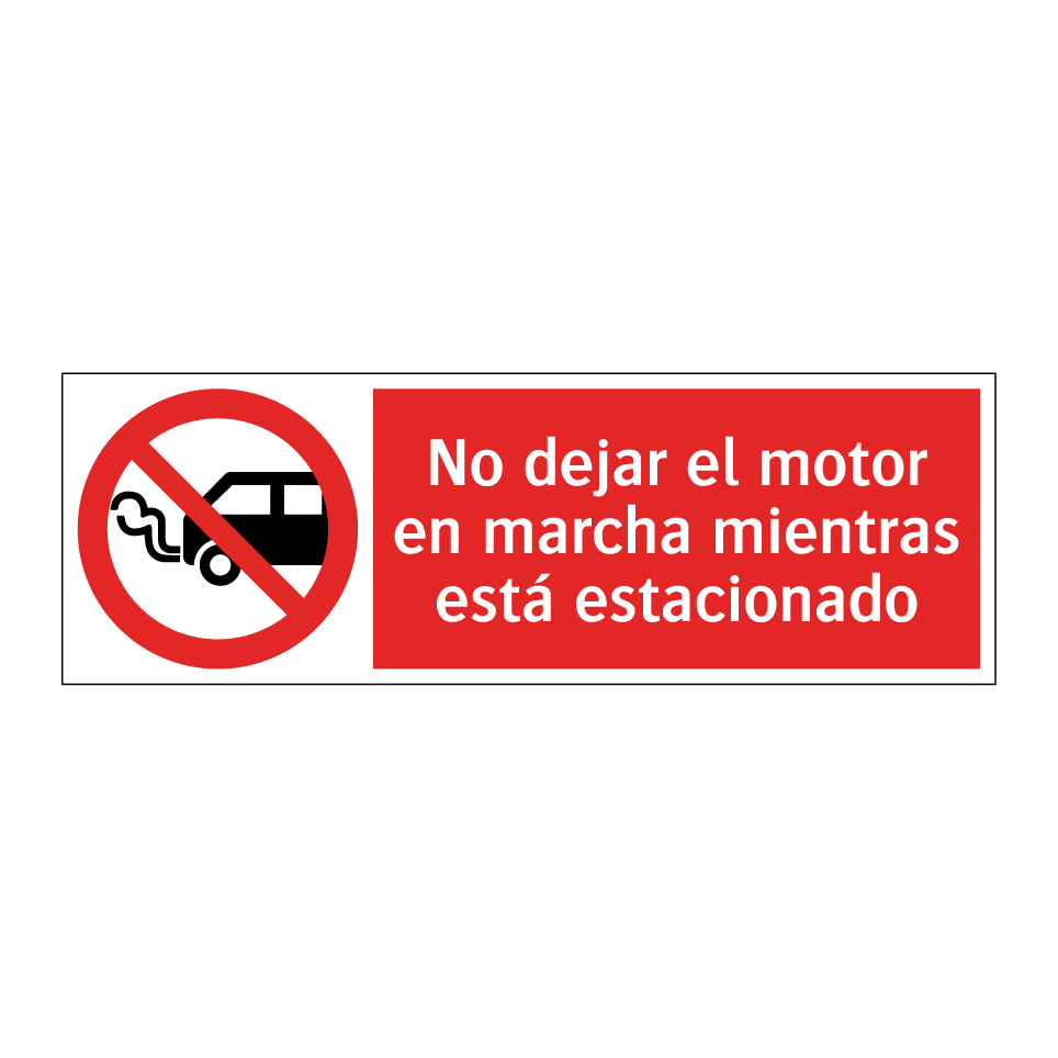No dejar el motor en marcha mientras está estacionado