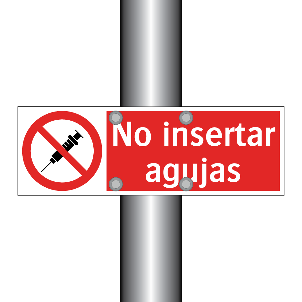 No insertar agujas
