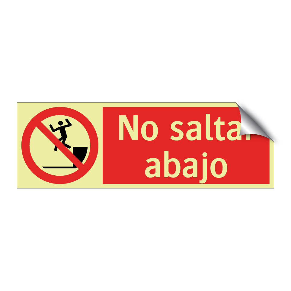 No saltar abajo